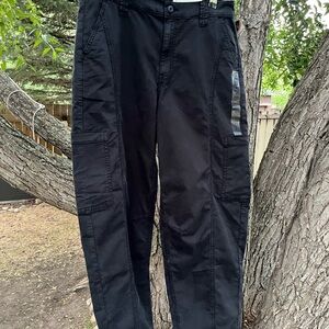 American Eagle Outfitters Black Barrel Stretch Pants